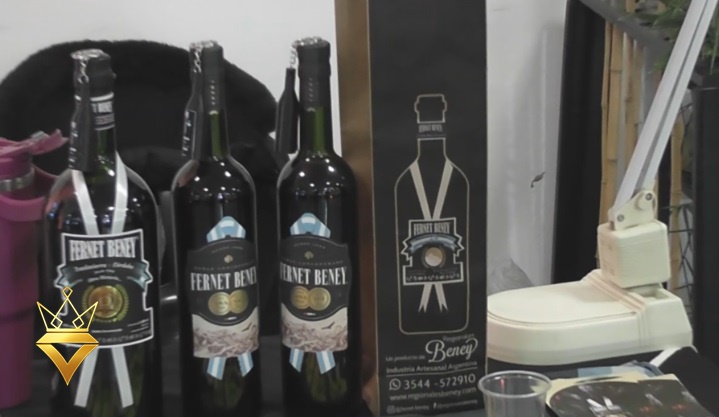 Martín Colussi en la presentación del fernet